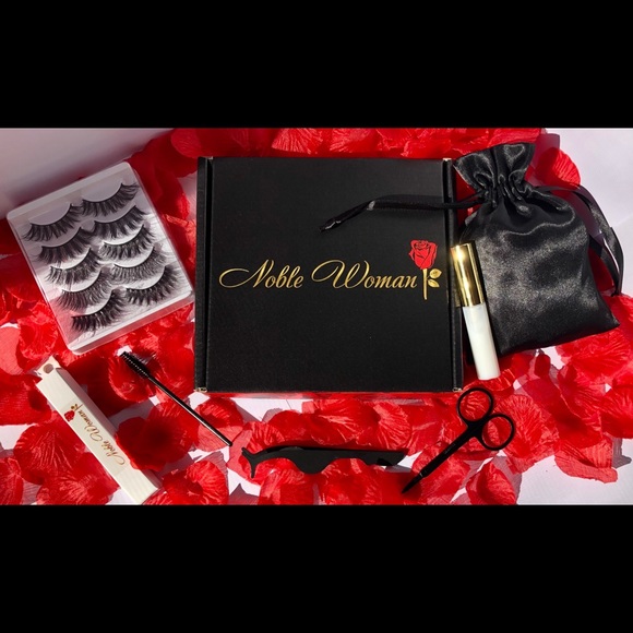 5 PAIRS Faux Mink Lashes with Glue & Tools ✨❤️ - Picture 4 of 7